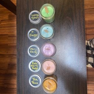 Homemade soy candles with essential oils!